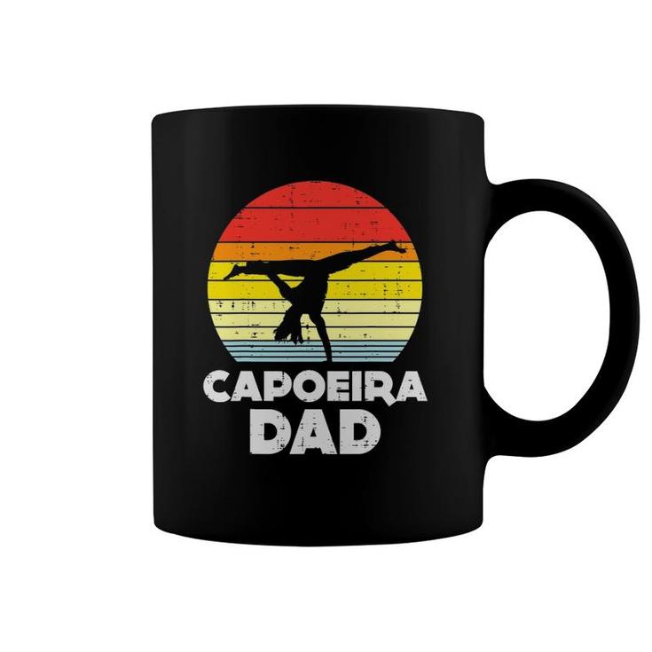 Mens Capoeira Dad Sunset Retro Dance Martial Art Fighter Men Gift Coffee Mug