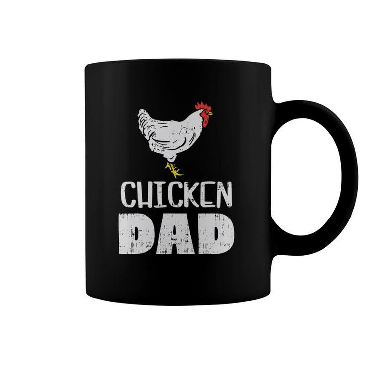 Mens Chicken Dad Farm Animal Farming Life Farmer Rancher Men Gift Coffee Mug