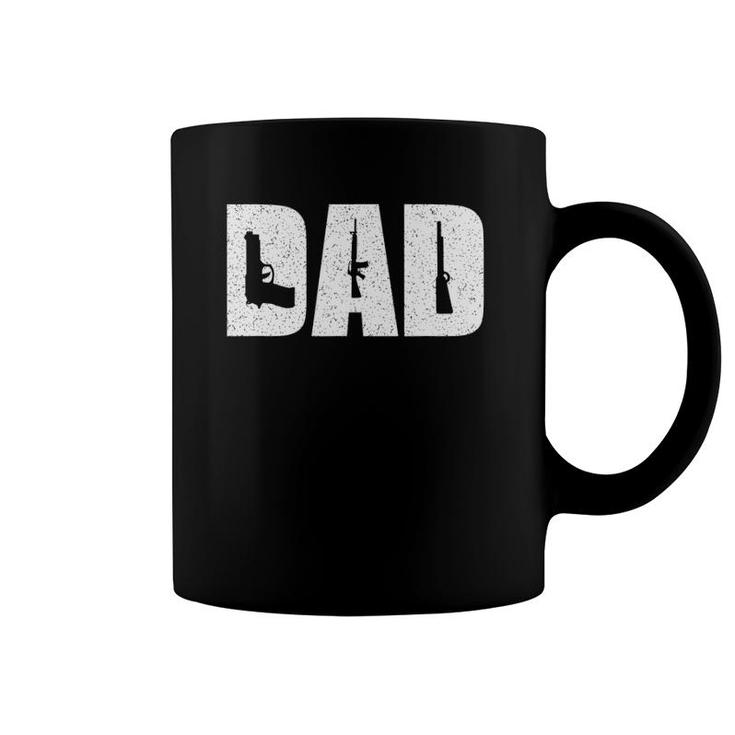 Mens Dad And Guns Collection Vintage Coffee Mug