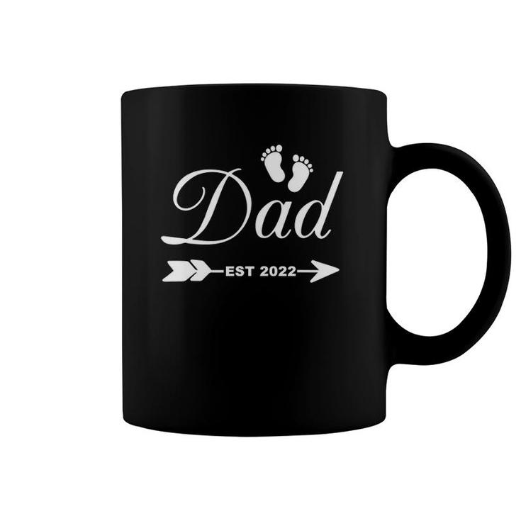 Mens Dad Est 2022 New Daddy New Parent Coffee Mug