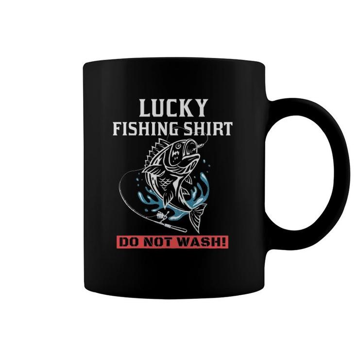 Mens Dad Fishing  For Men - Lucky Fishing - Novelty S Coffee Mug