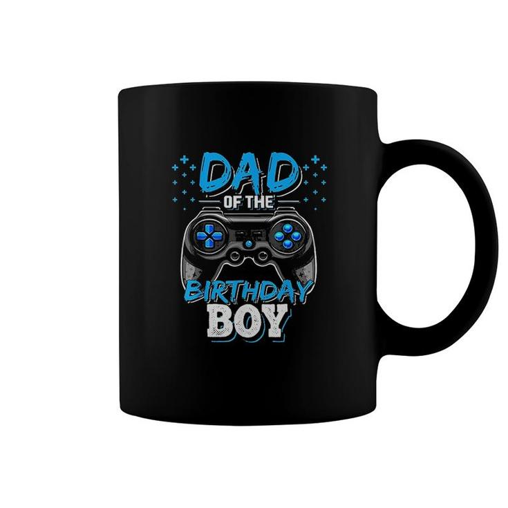 Mens Dad Of The Birthday Boy Matching Video Gamer Birthday Party Art Coffee Mug