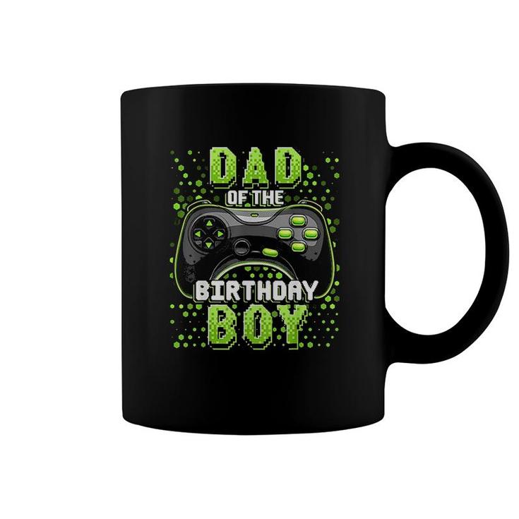 Mens Dad Of The Birthday Boy Matching Video Gamer Birthday Party Green Coffee Mug