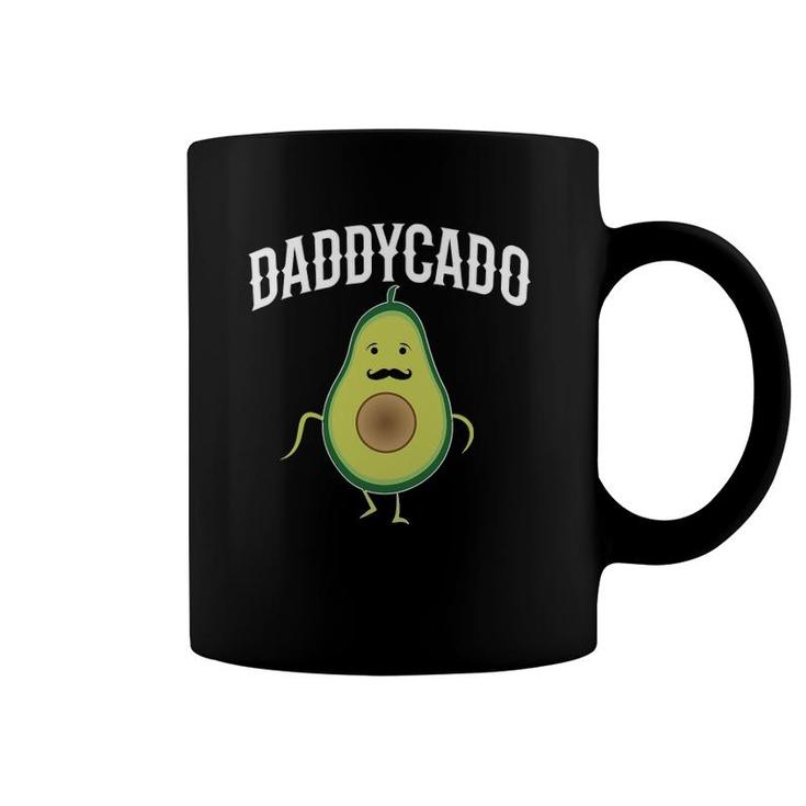 Mens Daddycado Funny Avocado Daddy Announcement Coffee Mug