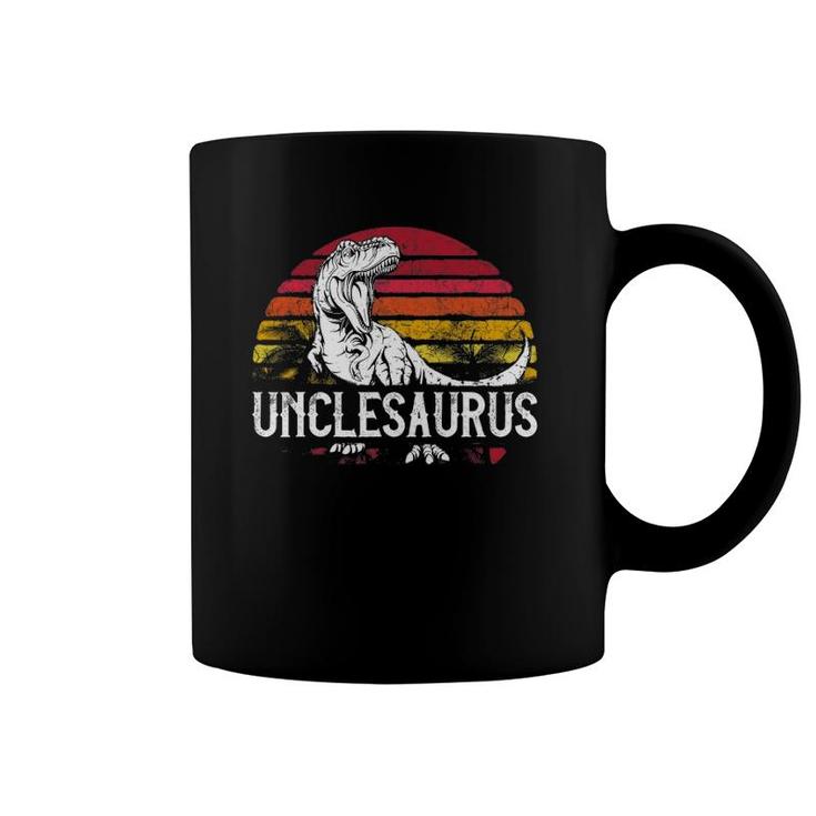 Mens Father's Day Gift For Men Unclesaurus Uncle Saurusrex Coffee Mug
