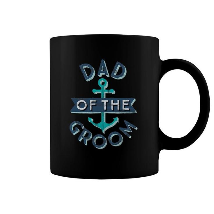 Mens Fun Nautical Wedding Favor Father Papa Dad Of The Groom Gift Coffee Mug