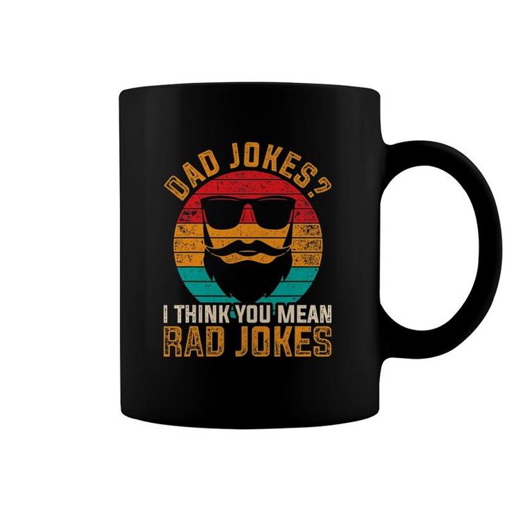 Mens Funny Daddy Puns Fathers Day Gift King Of Dad Jokes Coffee Mug