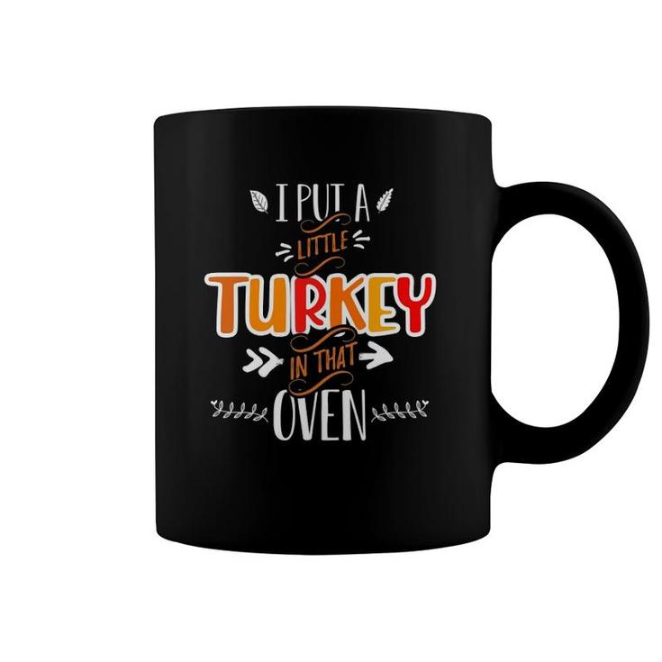 Mens Funny Turkey Dad Thanksgiving Pregnancy Announcement Coffee Mug