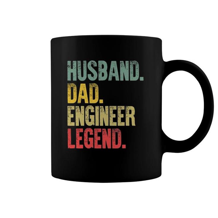 Mens Funny Vintage  Husband Dad Engineer Legend Retro Coffee Mug