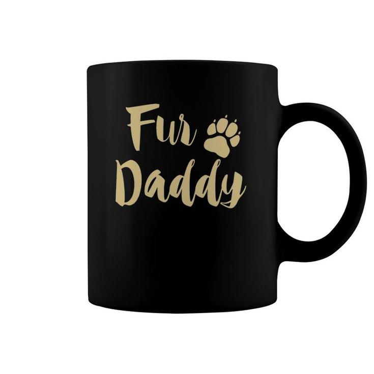 Mens Fur Daddy Paw Print Dog Lover Dad Gift Fathers Day Coffee Mug