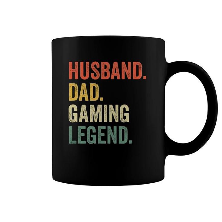 Mens Gamer Dad Funny Husband Dad Video Game Legend Father's Day Coffee Mug