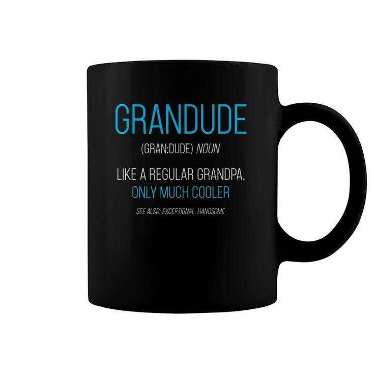 Mens Grandude Gift Like A Regular Grandpa Definition Cooler Coffee Mug