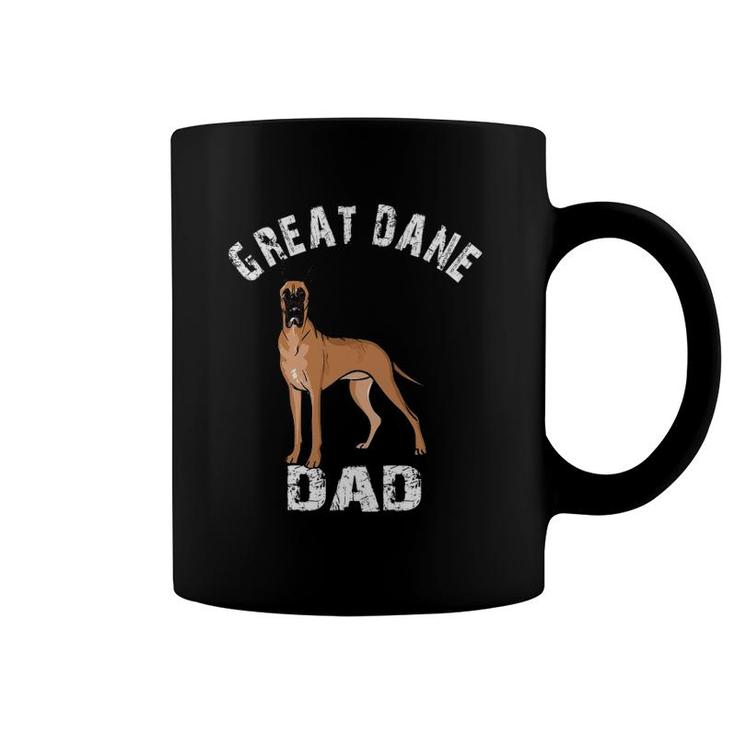 Mens Great Dane Dad Illustration For Men Great Dane Owners Coffee Mug