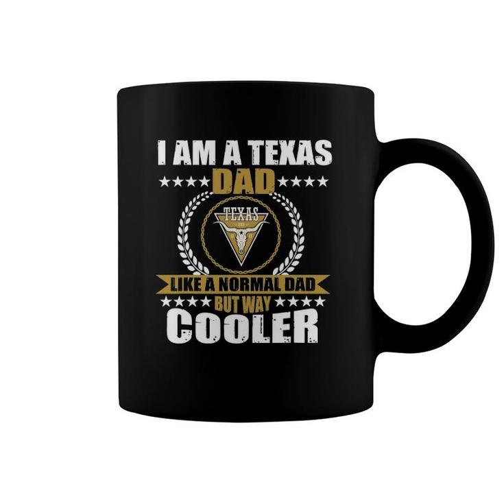Mens Great Texas Dad Saying Texan Design Usa Longhorn For Men Coffee Mug