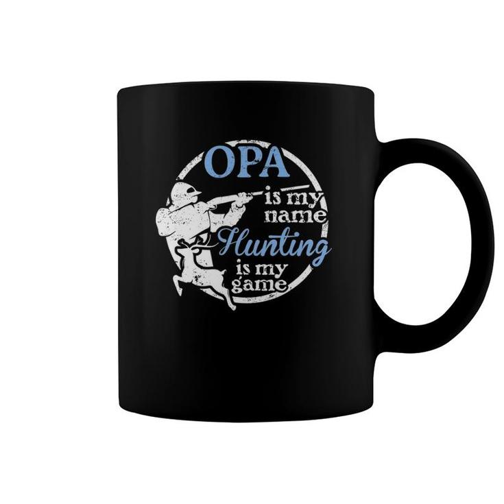Mens Hunting Opa Father's Day Gift For Dad Or Grandpa Hunter Coffee Mug