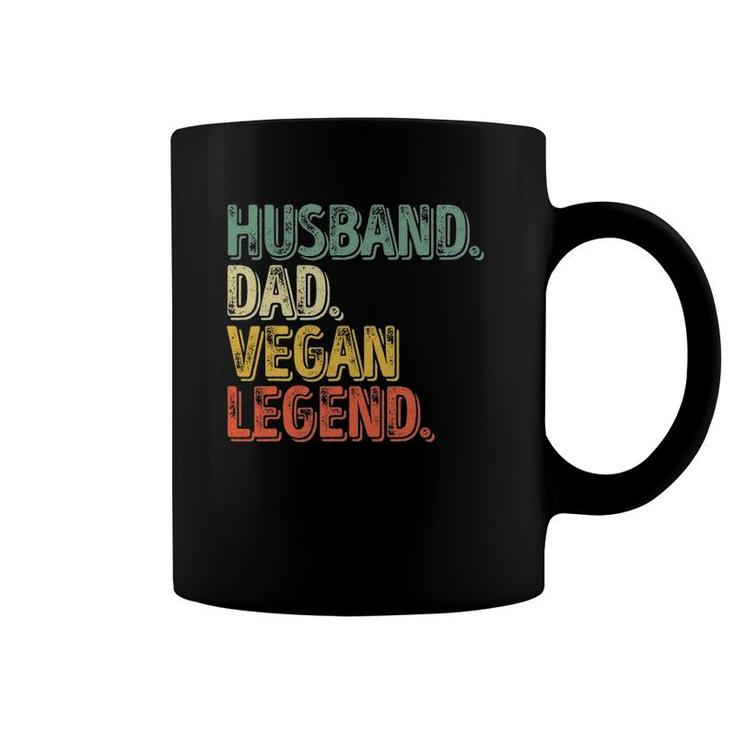 Mens Husband Dad Vegan Legend  Funny Father's Day Coffee Mug