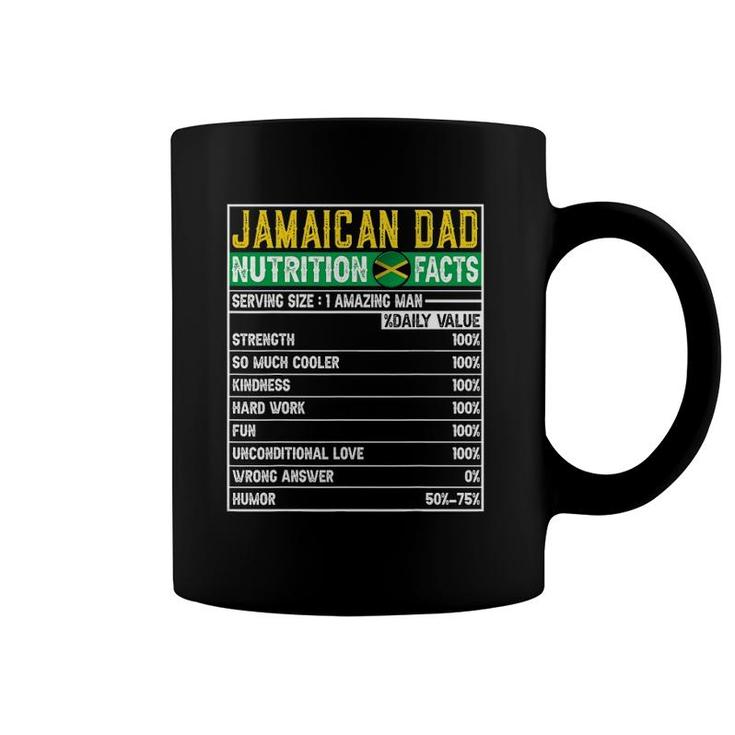 Mens Jamaican Dad Gifts - Dad Hero Nutritional Father's Day Coffee Mug