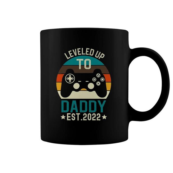 Mens Leveled Up To Daddy 2022 Promoted To Daddy Est 2022 Ver2 Coffee Mug