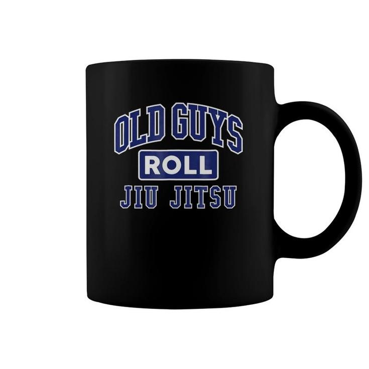 Mens Mens Old Guys Roll Jiu Jitsu Training Coffee Mug