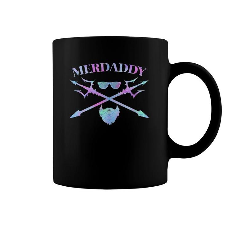 Mens Merdaddy Security Merman Merdad Daddy Costume Father's Day Coffee Mug