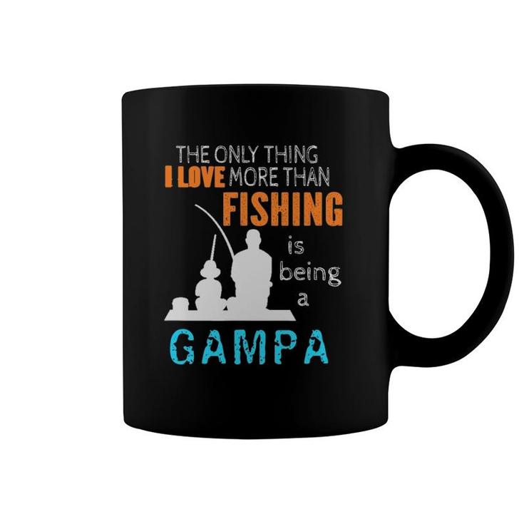 Mens More Than Love Fishing Gampa Special Grandpa Coffee Mug