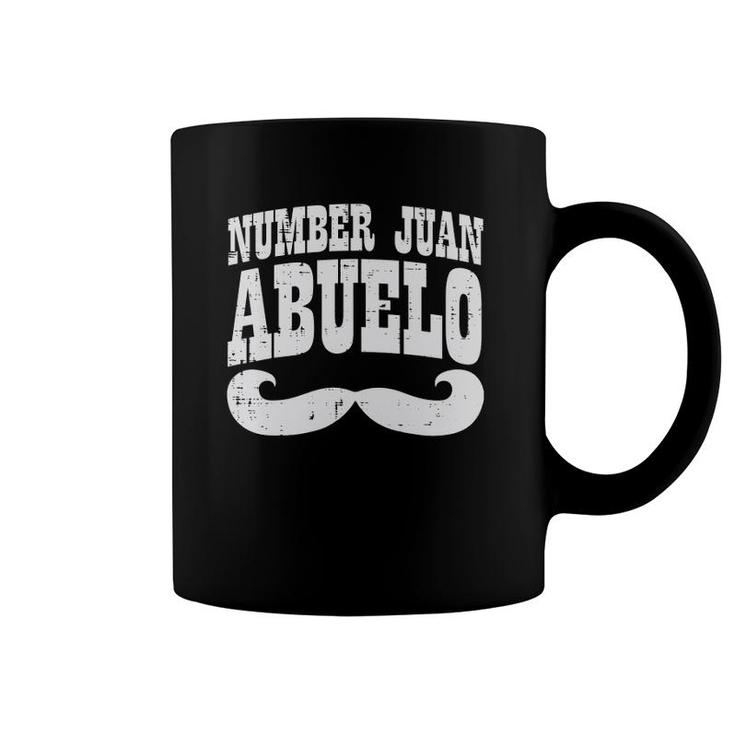 Mens Number One Juan Abuelo Spanish Fathers Day Mexican Grandpa Coffee Mug