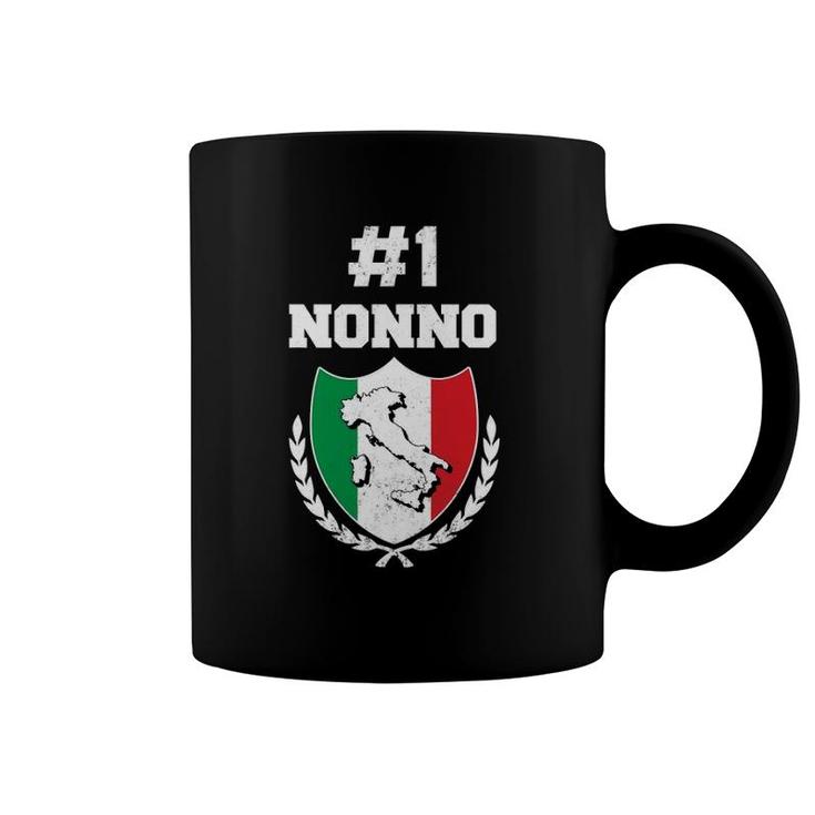 Mens Number One Nonno Italian Grandfather Funny Grandpa Coffee Mug