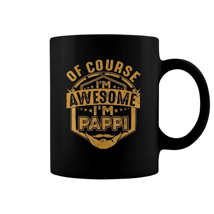 Mens Of Course I'm Awesome I'm Pappi, Dad Grandpa Xmas Coffee Mug