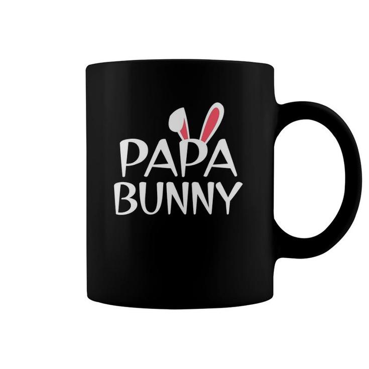 Mens Papa Bunny Family Rabbit Matching Couple Daddy Easter Coffee Mug