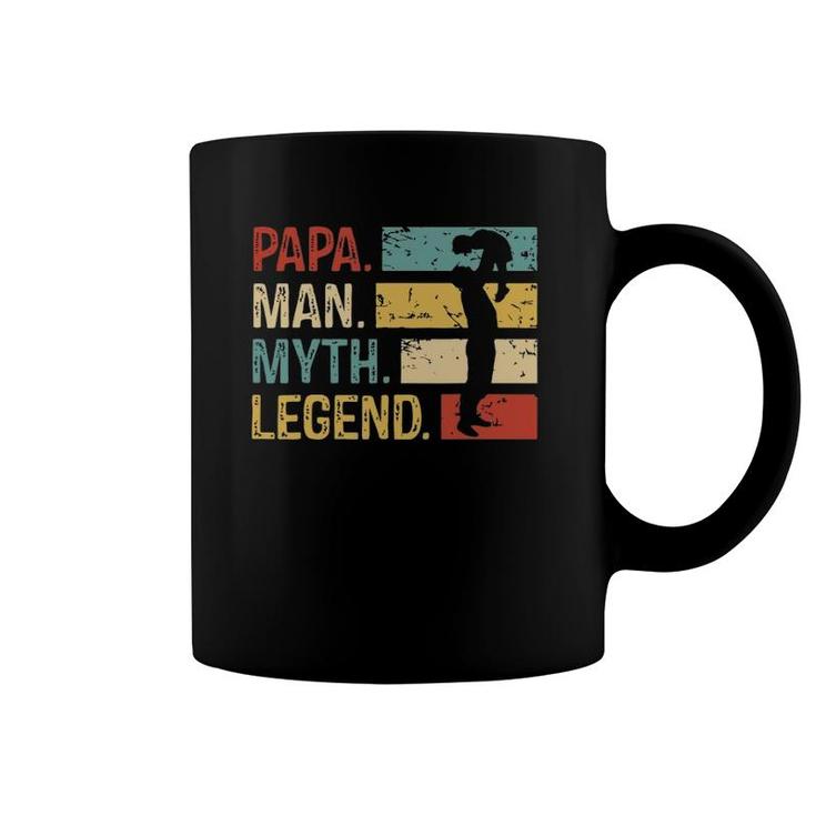 Mens Papa Man Myth Legend S Vintage Dad Gift Coffee Mug