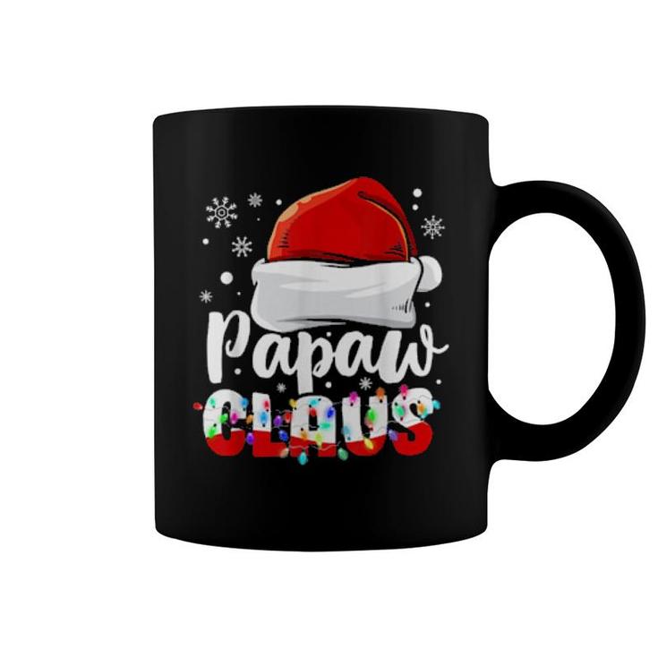 Mens Papaw Claus Beard Santa Hat Pajama Costume For Papa Dad  Coffee Mug