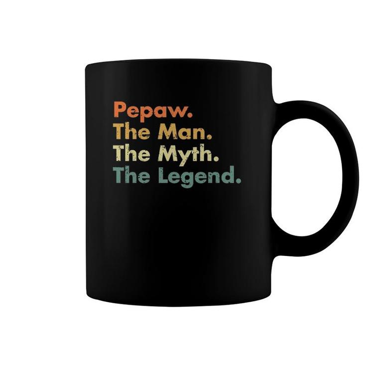 Mens Pepaw Man Myth Legend Father Dad Uncle Gift Idea Tee Coffee Mug