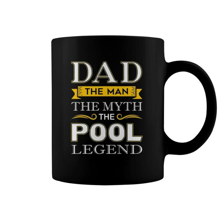 Mens Pool Shark Dad Gifts For Billiards Dads Coffee Mug