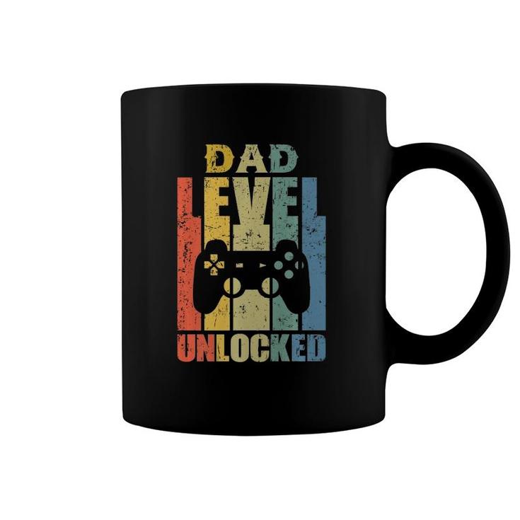 Mens Pregnancy Announcement Dad Level Unlocked Soon To Be Father  Coffee Mug