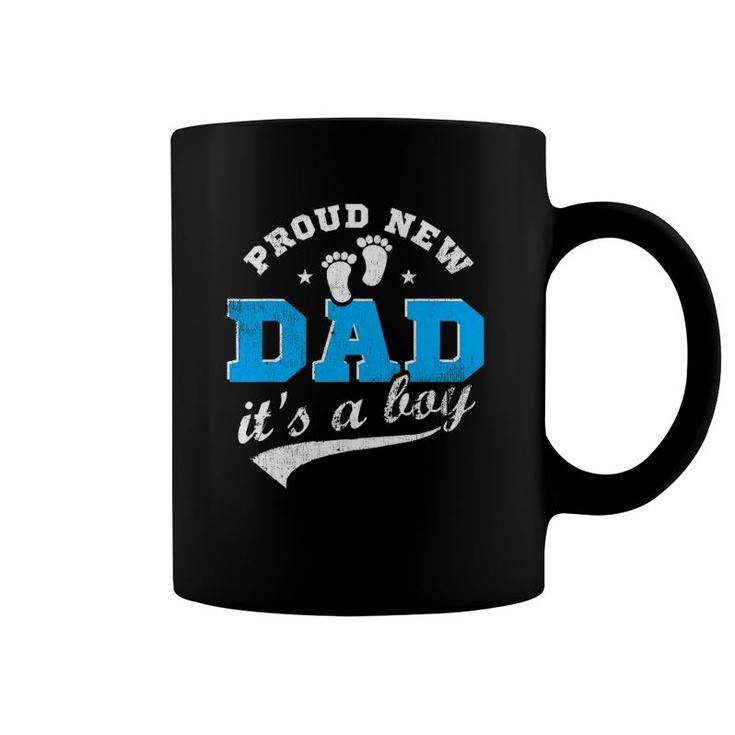 Mens Proud New Dad It's A Boy First Time Dad Gift Blue Coffee Mug