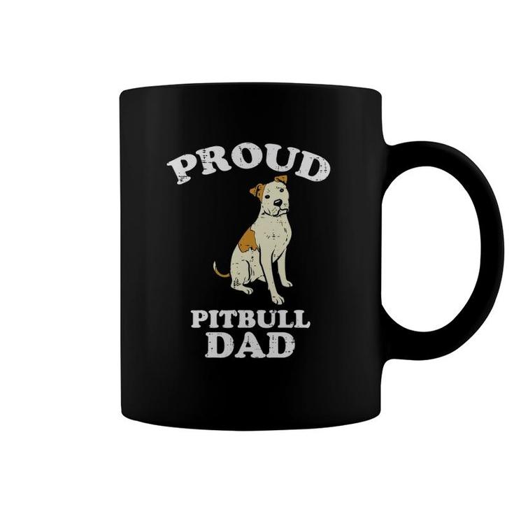 Mens Proud Pitbull Dad Pittie Pitty Pet Dog Owner Lover Men Gift Coffee Mug