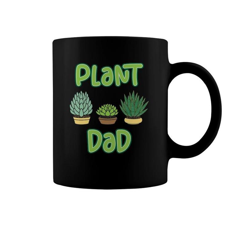 Mens Proud Plant Dad - Succulent And Cactus Pun For A Gardener Coffee Mug