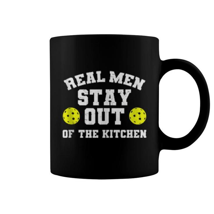 Mens Real Stay Out Of The Kitchen Pickleball  Coffee Mug