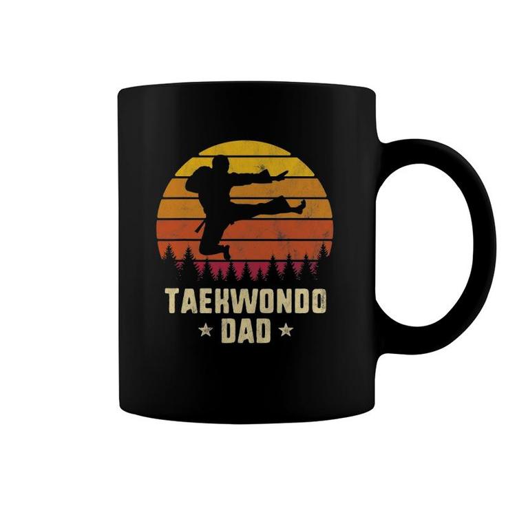 Mens Retro Vintage Taekwondo Dad Funny Martial Art Coffee Mug