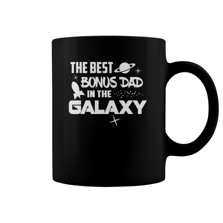 Mens The Best Bonus Dad In The Galaxy  Sci Fi Gift Tee Coffee Mug