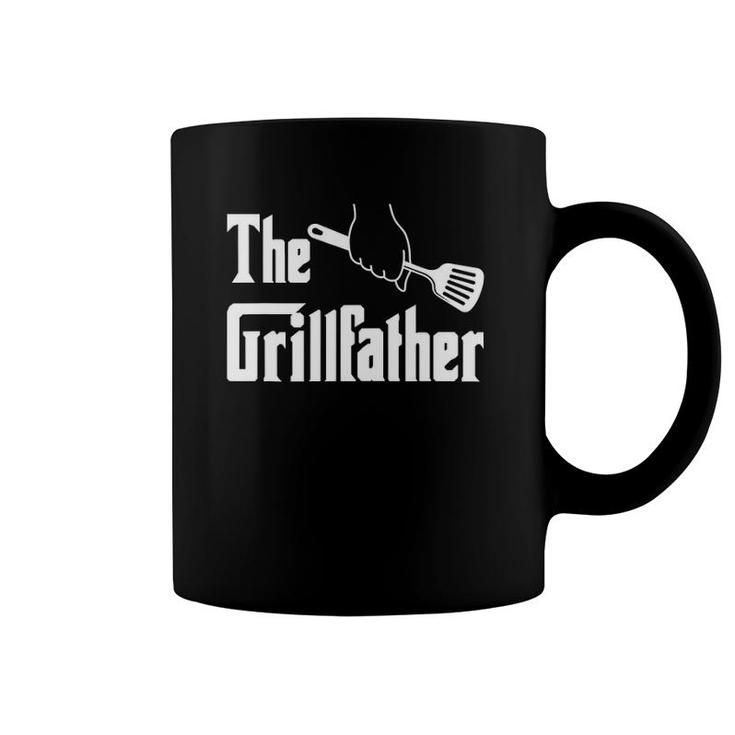 Mens The Grillfather Grill Funny Grilling Bbq Papa Grandpa Coffee Mug
