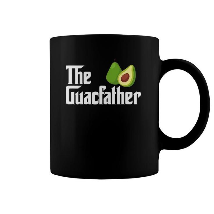 Mens The Guacfather Dad Daddy Avocado Guac Guacamole Coffee Mug