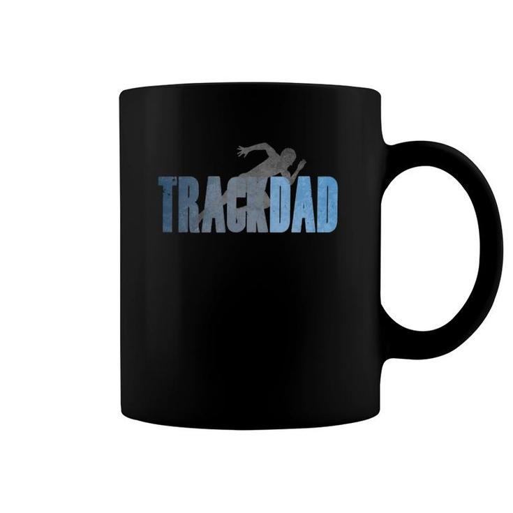 Mens Track Dad Track & Field Cross Country Runner Father's Day Coffee Mug