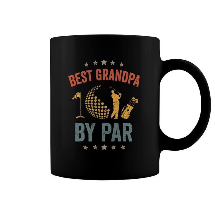 Mens Vintage Best Grandpa By Par Father's Day Golf  Gift Coffee Mug