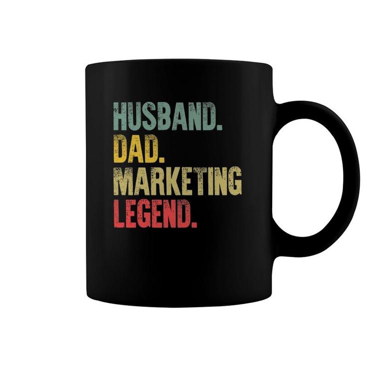 Mens Vintage Gift Husband Dad Marketing Legend Retro Coffee Mug