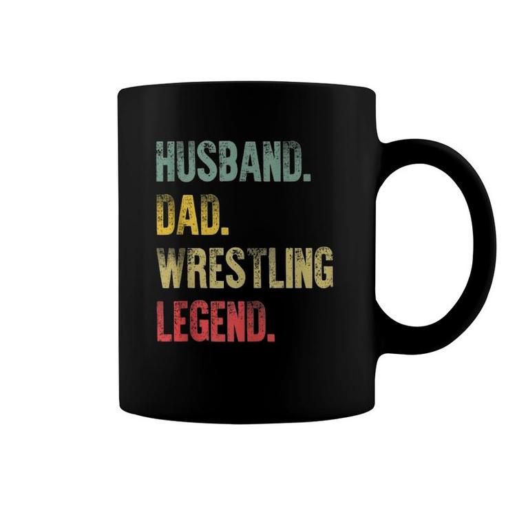 Mens Vintage Gift Husband Dad Wrestling Legend Retro  Coffee Mug