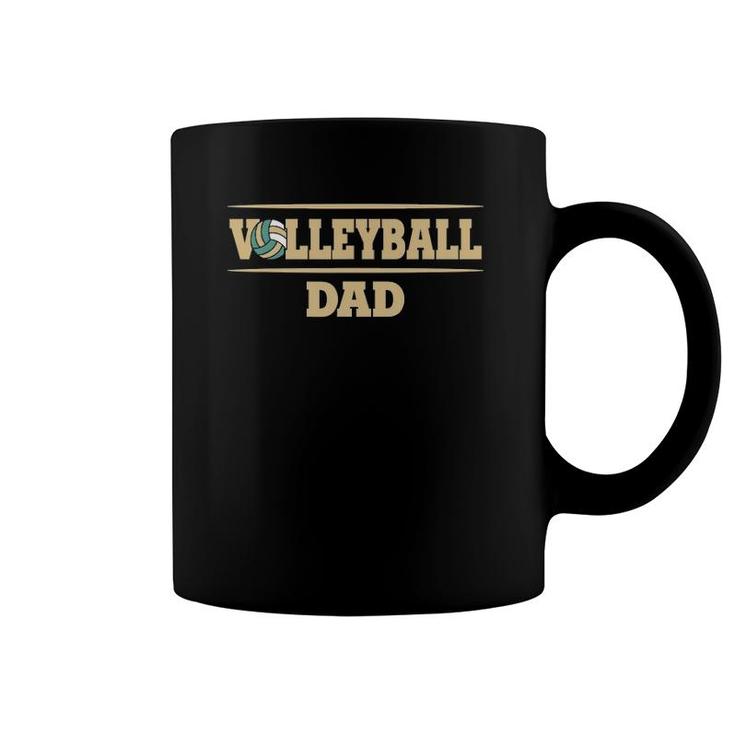 Mens Volleyball Dad Volleyball Training Player Coffee Mug