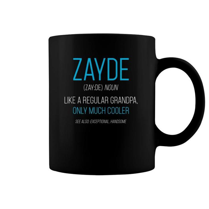 Mens Zayde Gift Like A Regular Grandpa Definition Cooler Coffee Mug