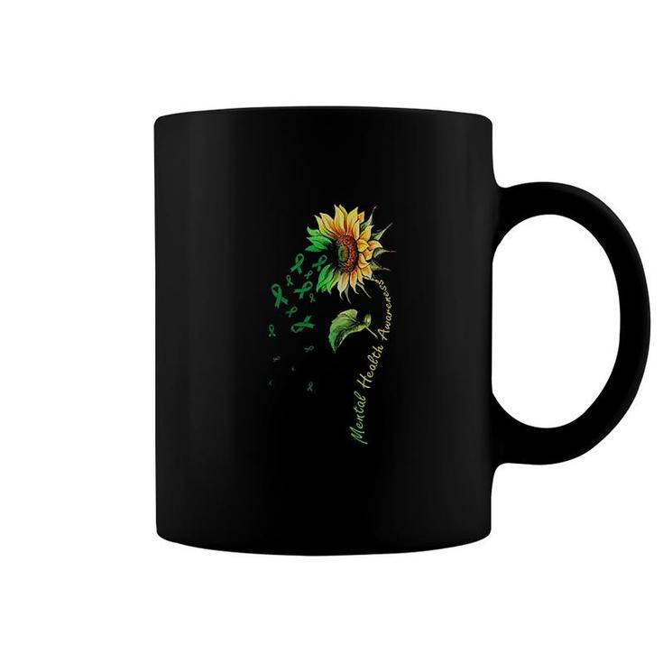 Mental Health Awareness Sunflower Coffee Mug