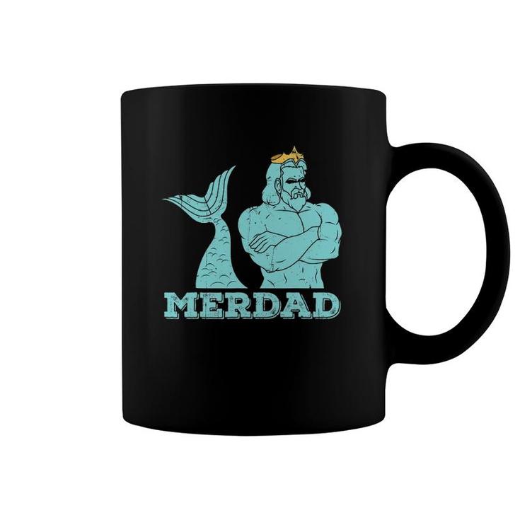 Merdad Security Merman Mermaid's Daddy Father's Day Dad Coffee Mug